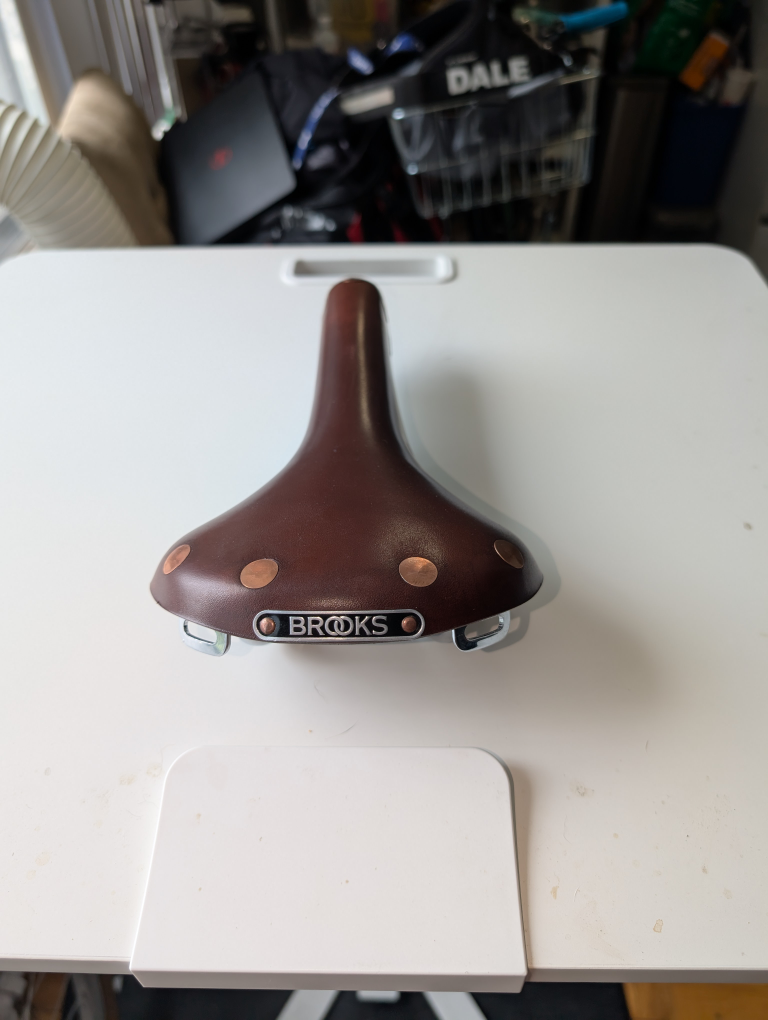 Brooks Swift  Leather Bicycle Saddle in Antique Brown - photo 3