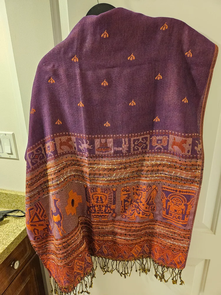 New Peruvian Artisan Shawl Wrap image indicator(2)