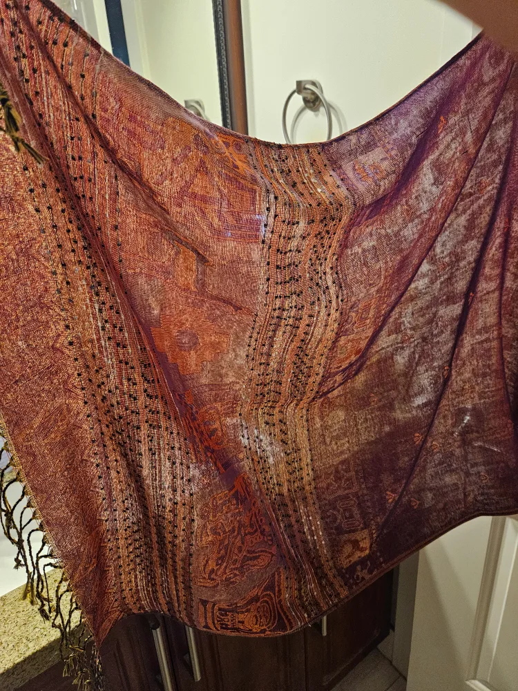 New Peruvian Artisan Shawl Wrap image indicator(6)