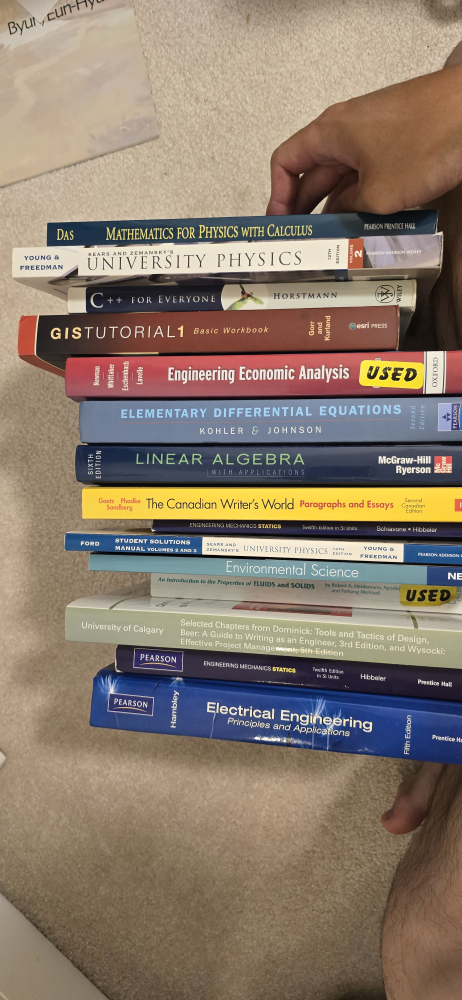 Assorted University Textbooks ***math/physics/C++ gone***