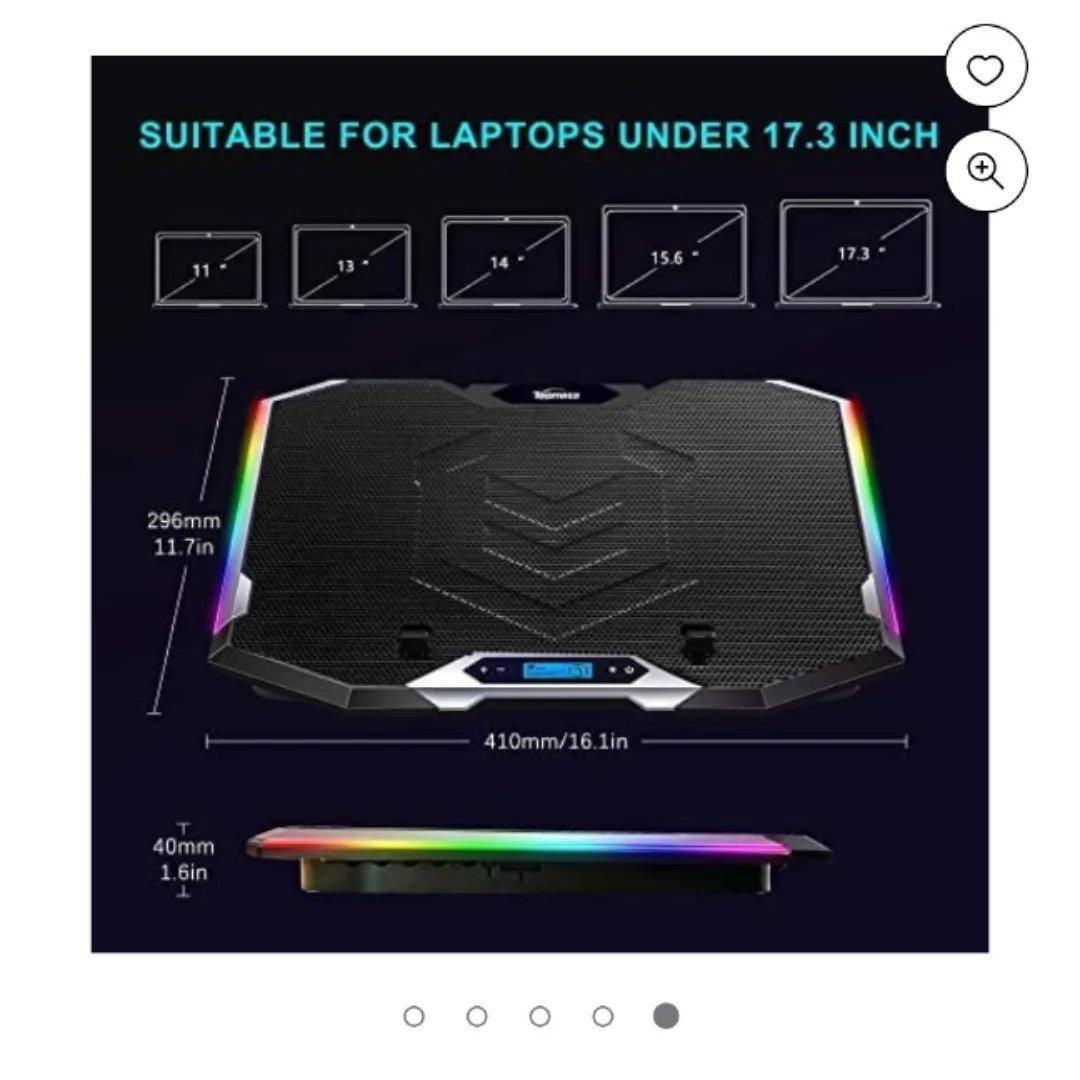 Topmate C11 Laptop Cooling Pad image indicator(5)