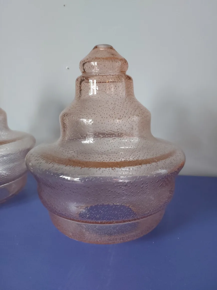 Pink glass domes thumbnail