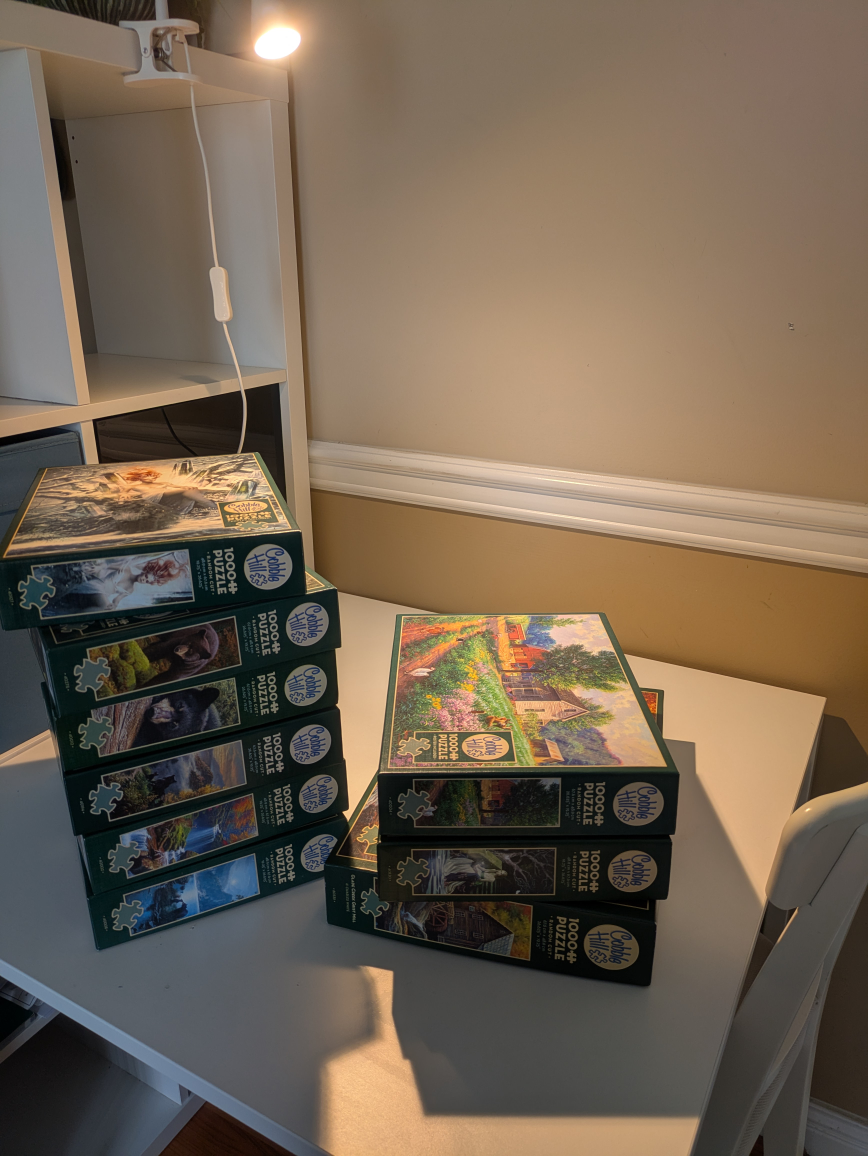 9 Cobble Hill Puzzles (30 CAD for all nine puzzles)