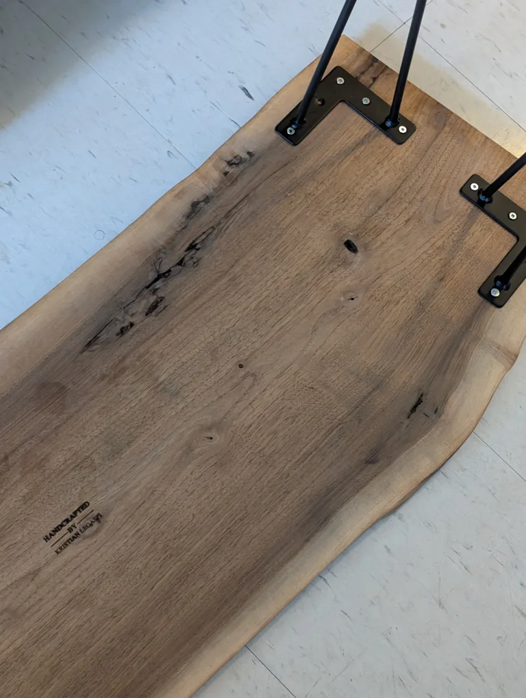 Walnut Handcrafted Kristian Legaspi coffee table or bench image indicator(2)