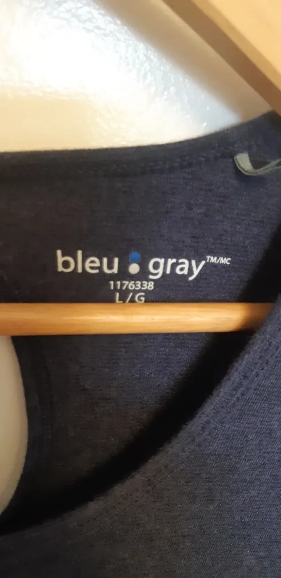 Bleu & Gray Top - Size L image indicator(2)