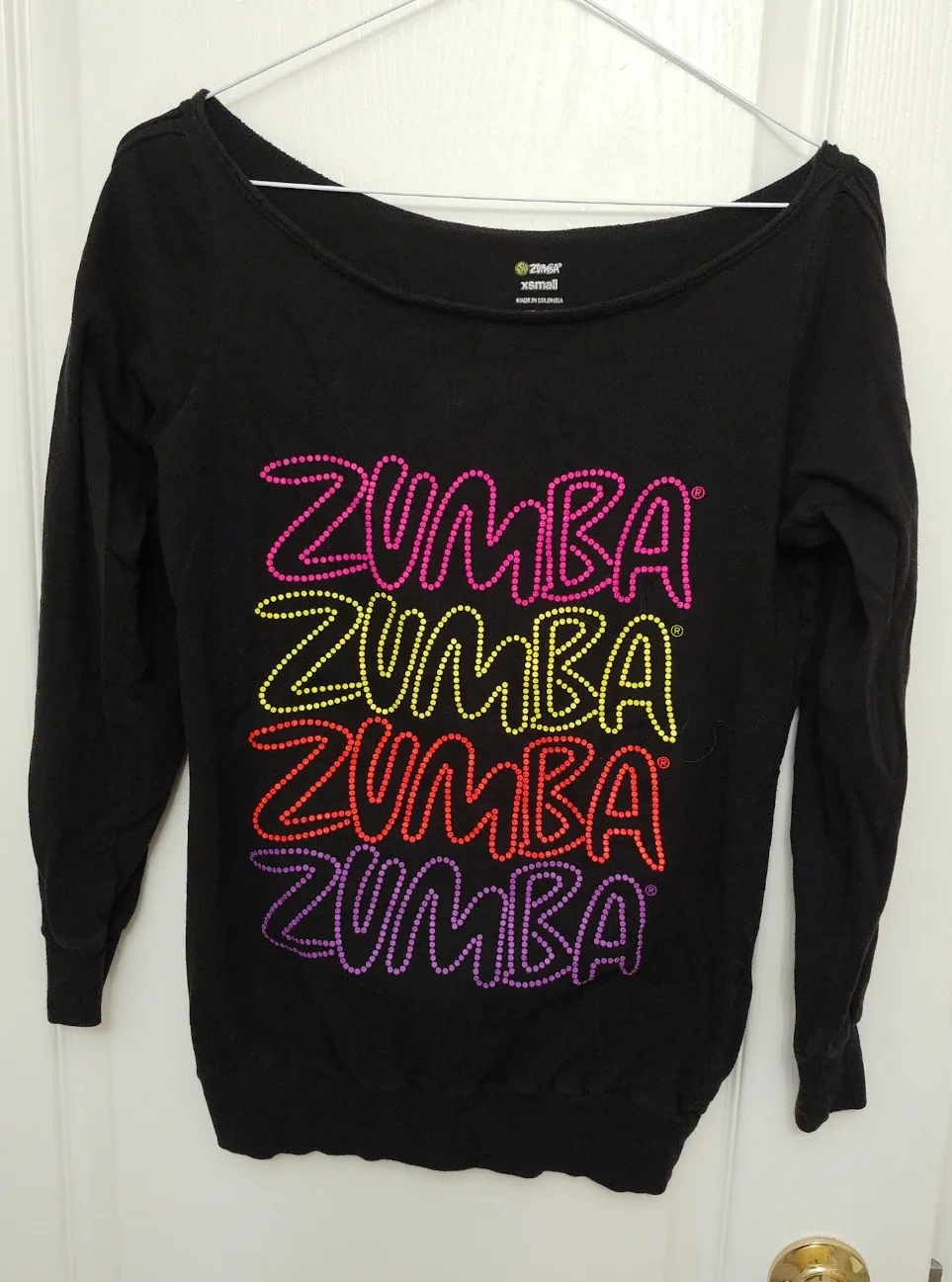 ZUMBA off-the-shoulder top (XS/S) image indicator(3)