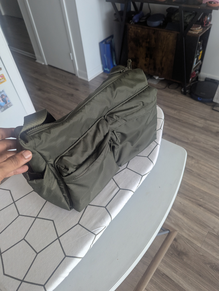 Olive Green Shoulder Bag from Uniqlo - photo 4