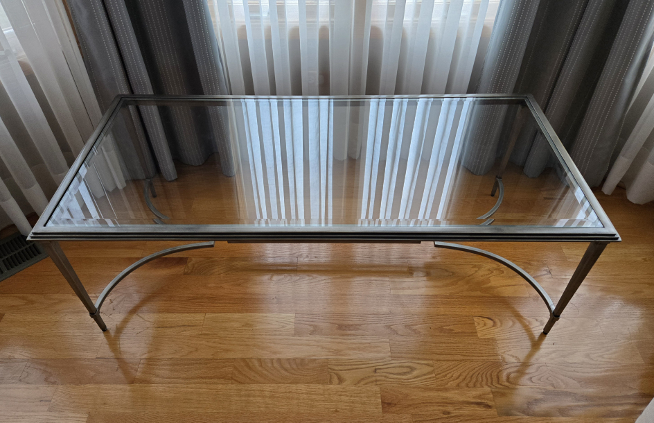 Glass Top Coffee Table (56" x 26")