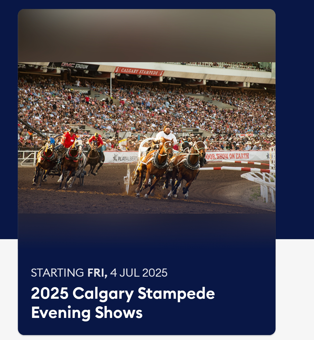 Stampede Tickets Evening Show