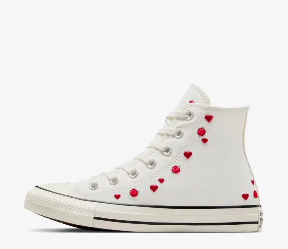 Love me Love me not Brand New High Top Converse image indicator(2)