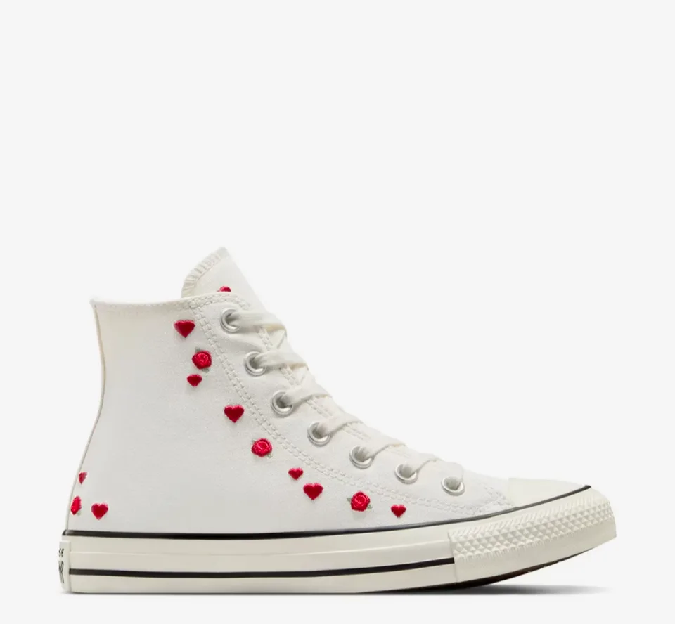 Love me Love me not Brand New High Top Converse image indicator(7)