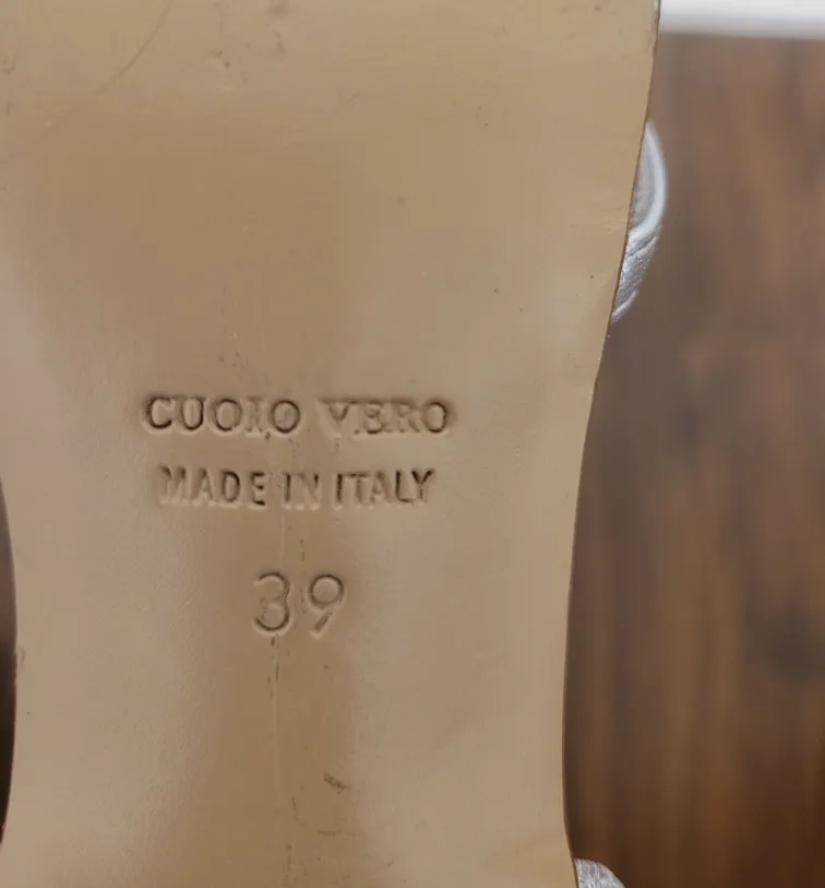 women's Browns  Silver Heels size 9 image indicator(8)