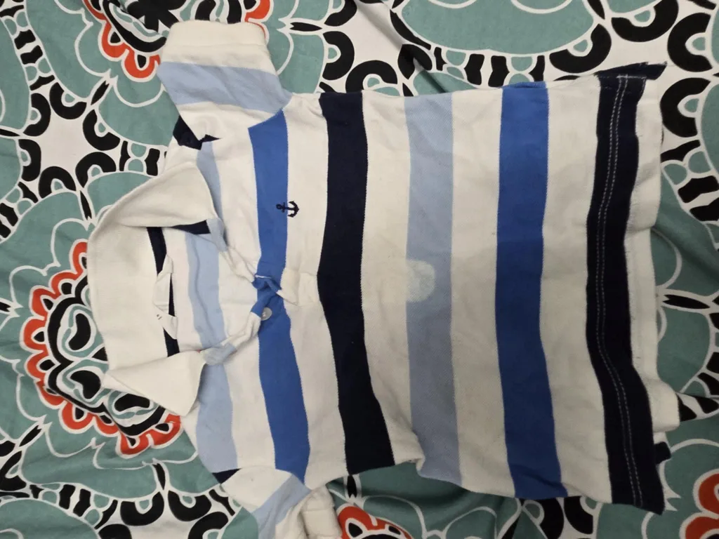Striped Polo Shirt with Anchor Logo #freecycle thumbnail