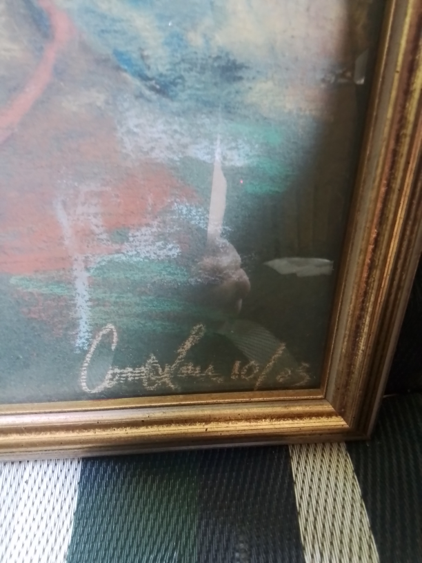 American Charcoal on Board Signed Comolous 10/03 - photo 3