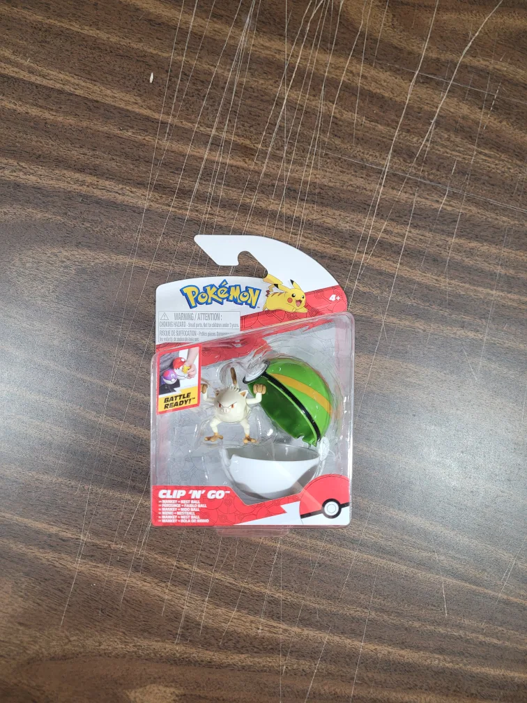 Pokemon Clip 'N' Go Figure Mankey + Nest Ball thumbnail