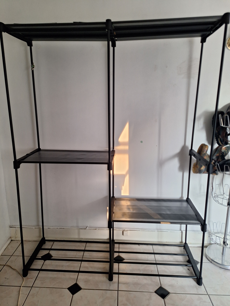 Clothes Rack with Shelves, Hanging Rods - photo 2