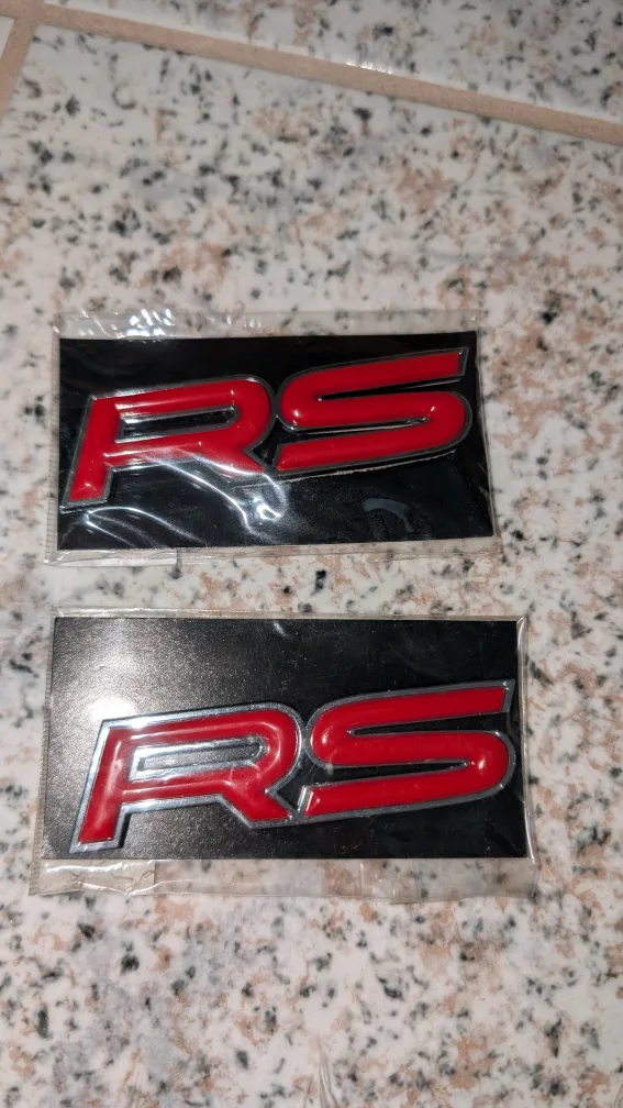 Pair of Red RS Emblems thumbnail
