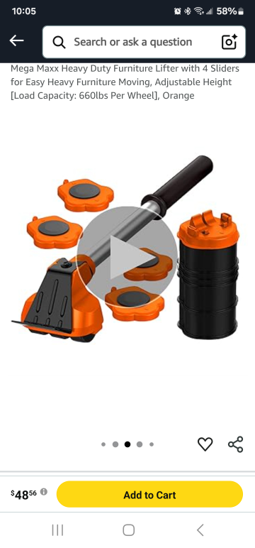 Furniture lifter kit with 4 sliders - photo 2