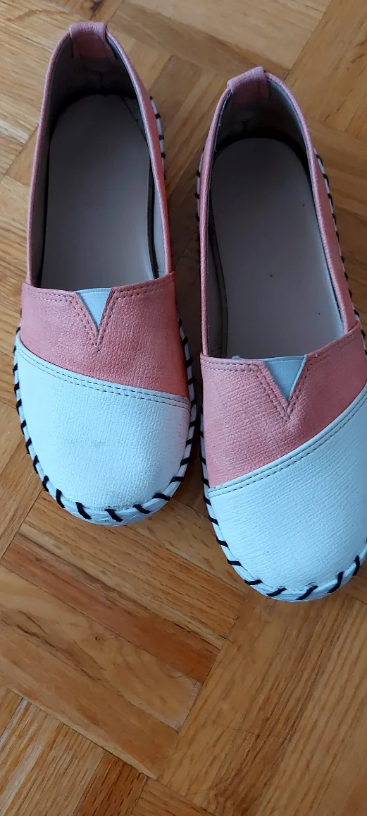 Slip-on Shoes - Pink & White thumbnail