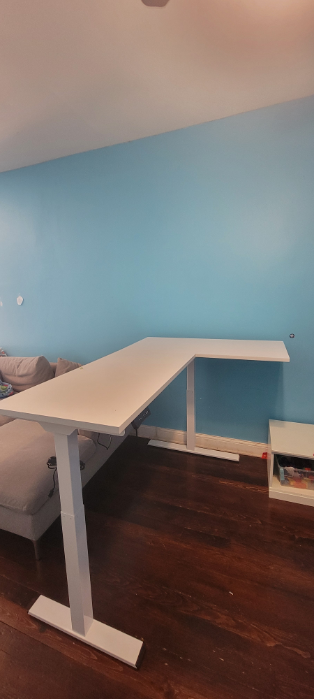 White Corner Desk