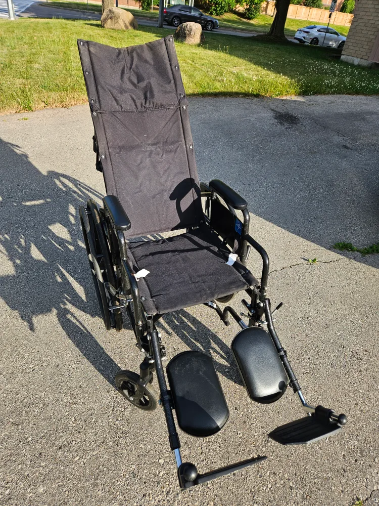 Medline Folding Cloth Wheelchair thumbnail