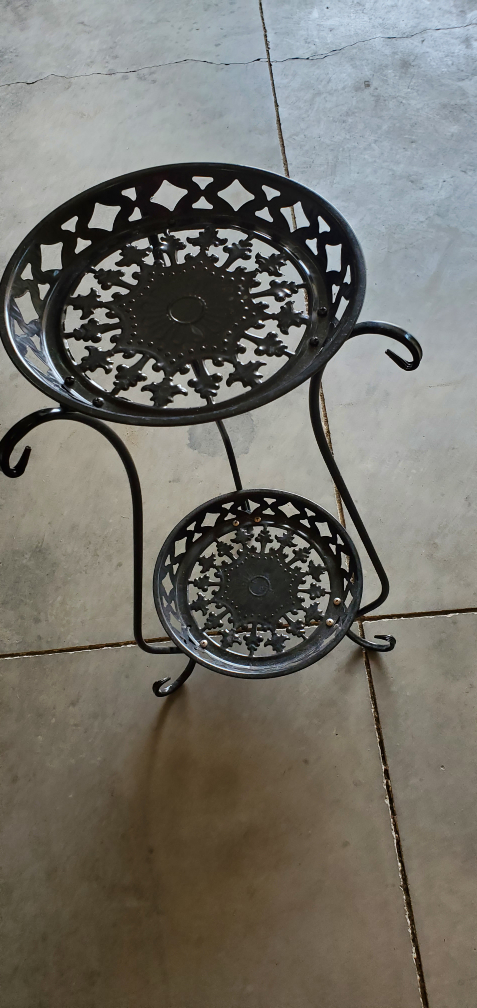 Metal Plant Stand - Two Tier