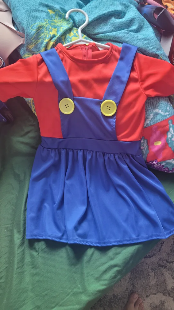 4T Super Mario Girl's Costume thumbnail
