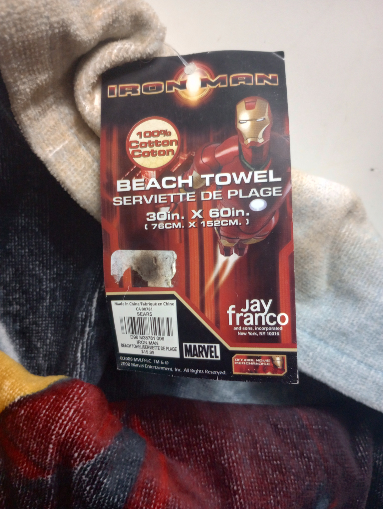 Iron Man Beach Towel - 30in x 60in - photo 3