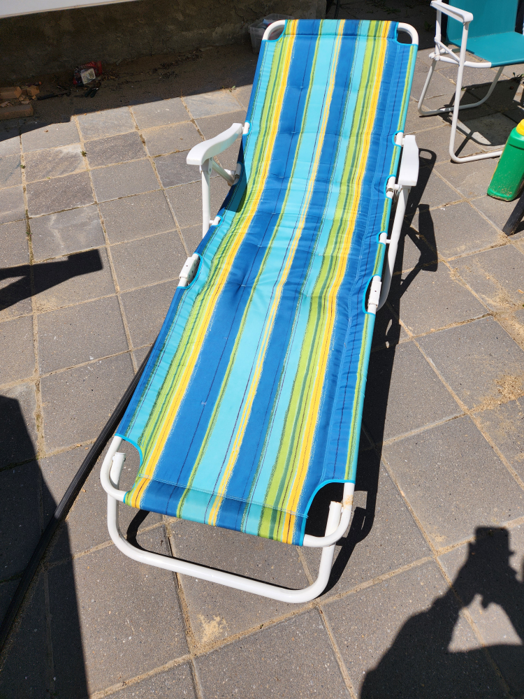 Striped Folding Beach Chair - photo 2