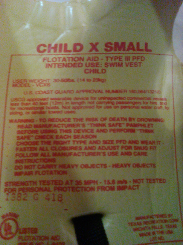 #free cycle Child XS Yellow Swim Vest - photo 2