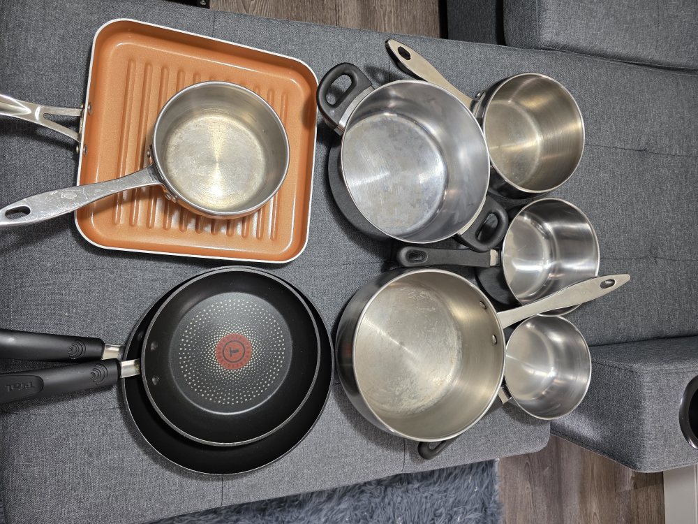Variety of Pots and Pans - T-fal & More!