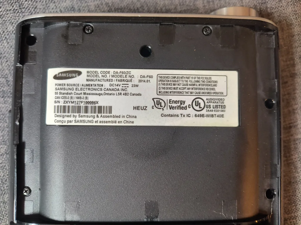 Samsung DA-F60 Bluetooth Speaker, NFC, Rechargeable image indicator(3)