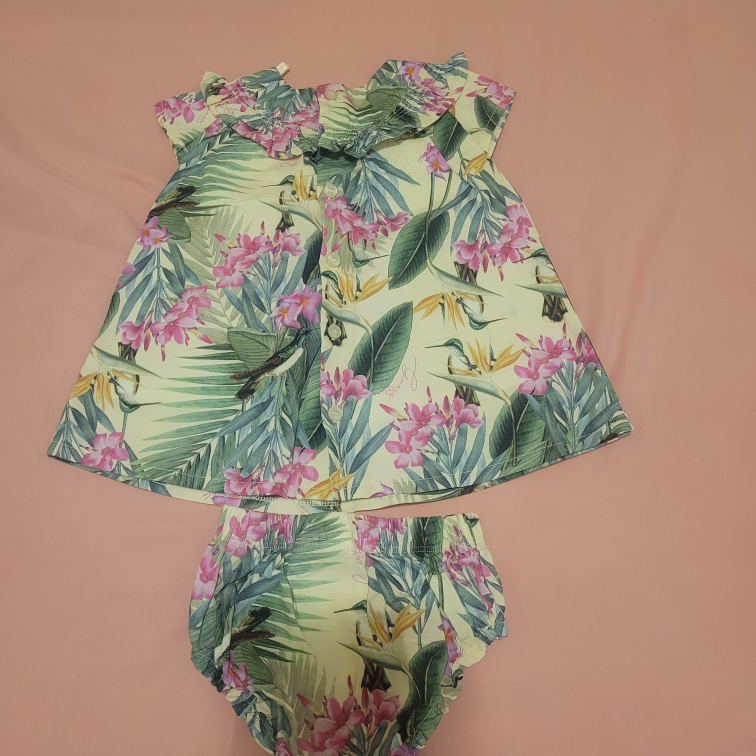 Guess Baby Dress & Bloomer Set - Floral Print - photo 2