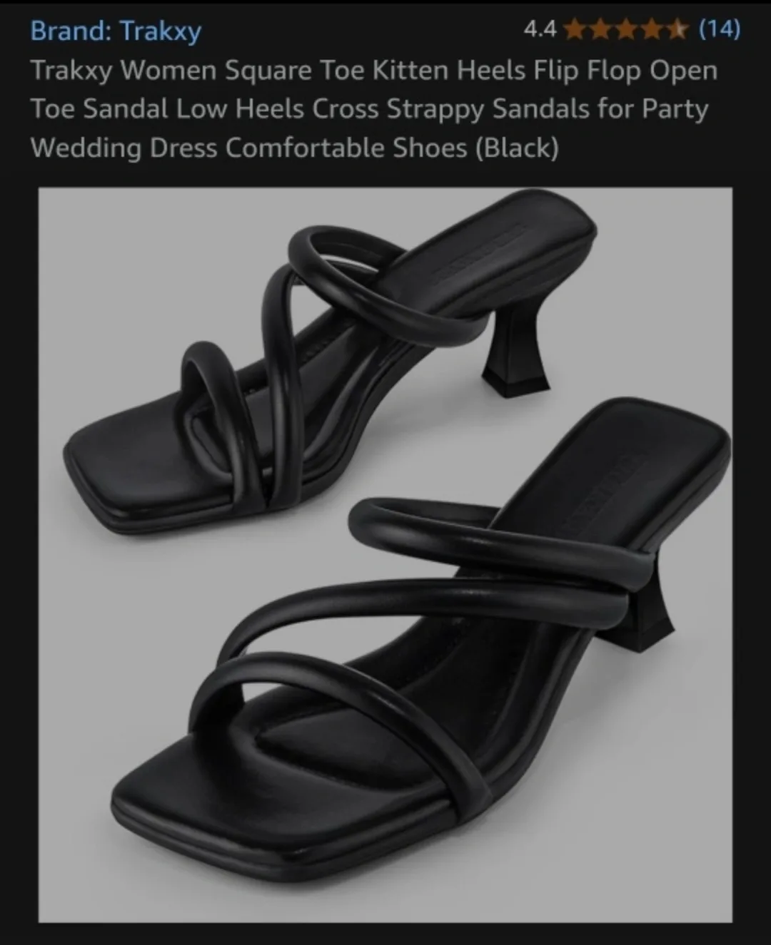 Strappy Black Heeled Sandal - sz 9 image indicator(2)