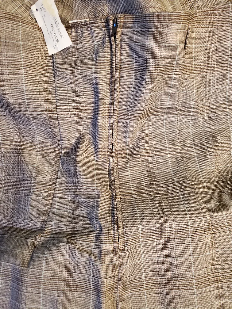 strapless plaid new dress size medium image indicator(2)