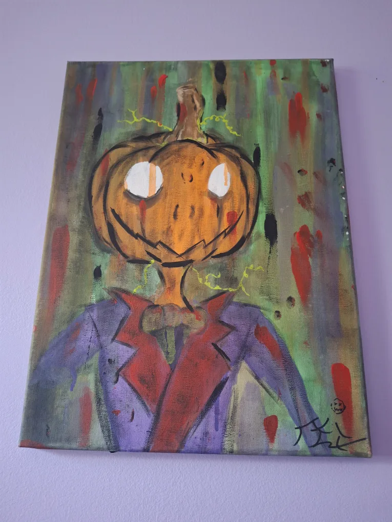 Pumpkin Man Painting image indicator(4)