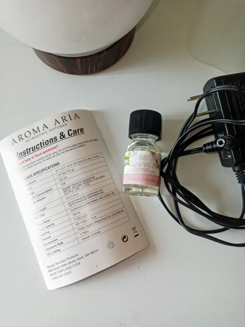 Aroma Aria Ultrasonic Aroma Diffuser 7 colors – HandBlowGlass 💚 image indicator(2)
