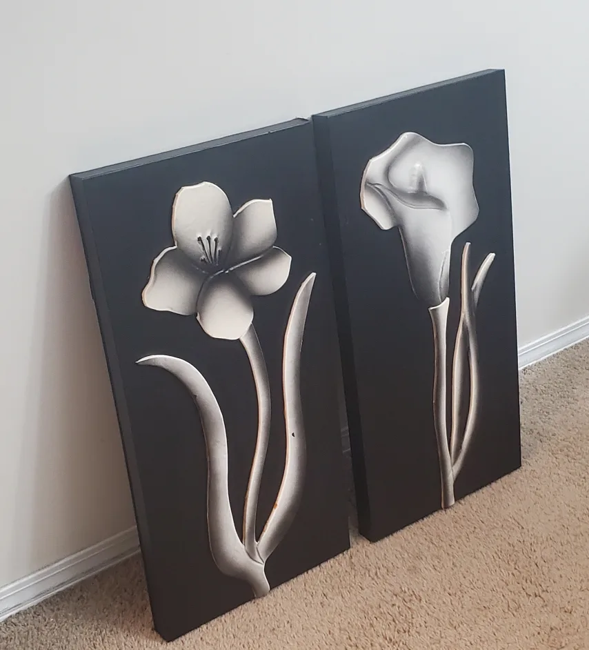 Flower Canvas Wall Art - Set of 2 image indicator(2)