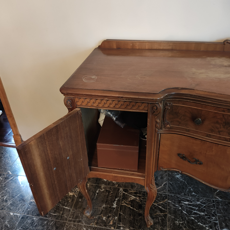 Antique Wood Vanity/Dresser - photo 3