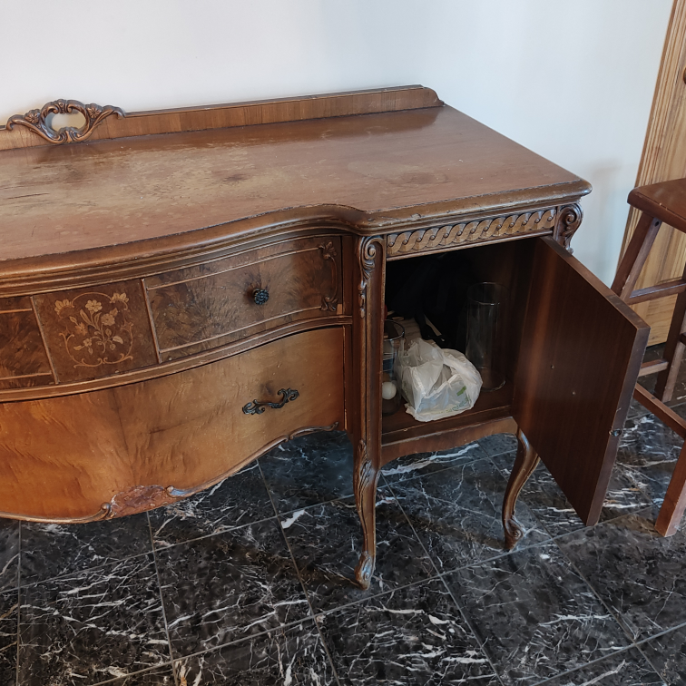 Antique Wood Vanity/Dresser - photo 4