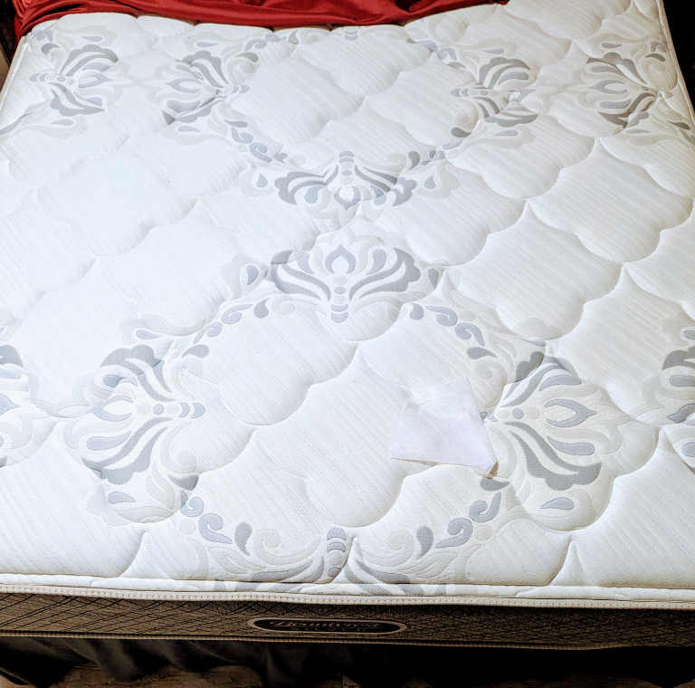 Double Size Bed Set with Mattress w/Side Table - photo 2