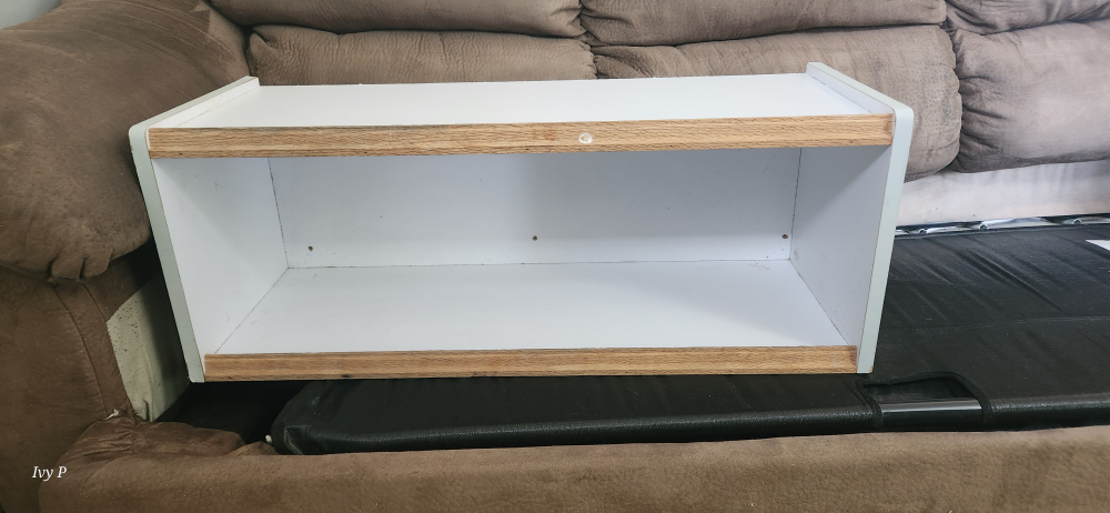 White & Wood Storage Shelf - photo 2