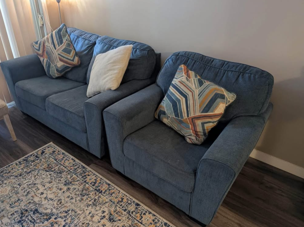 ASHLEY Sofa Set(3 +2 + 1) w/ extended 3 year Ashley warranty - photo 3