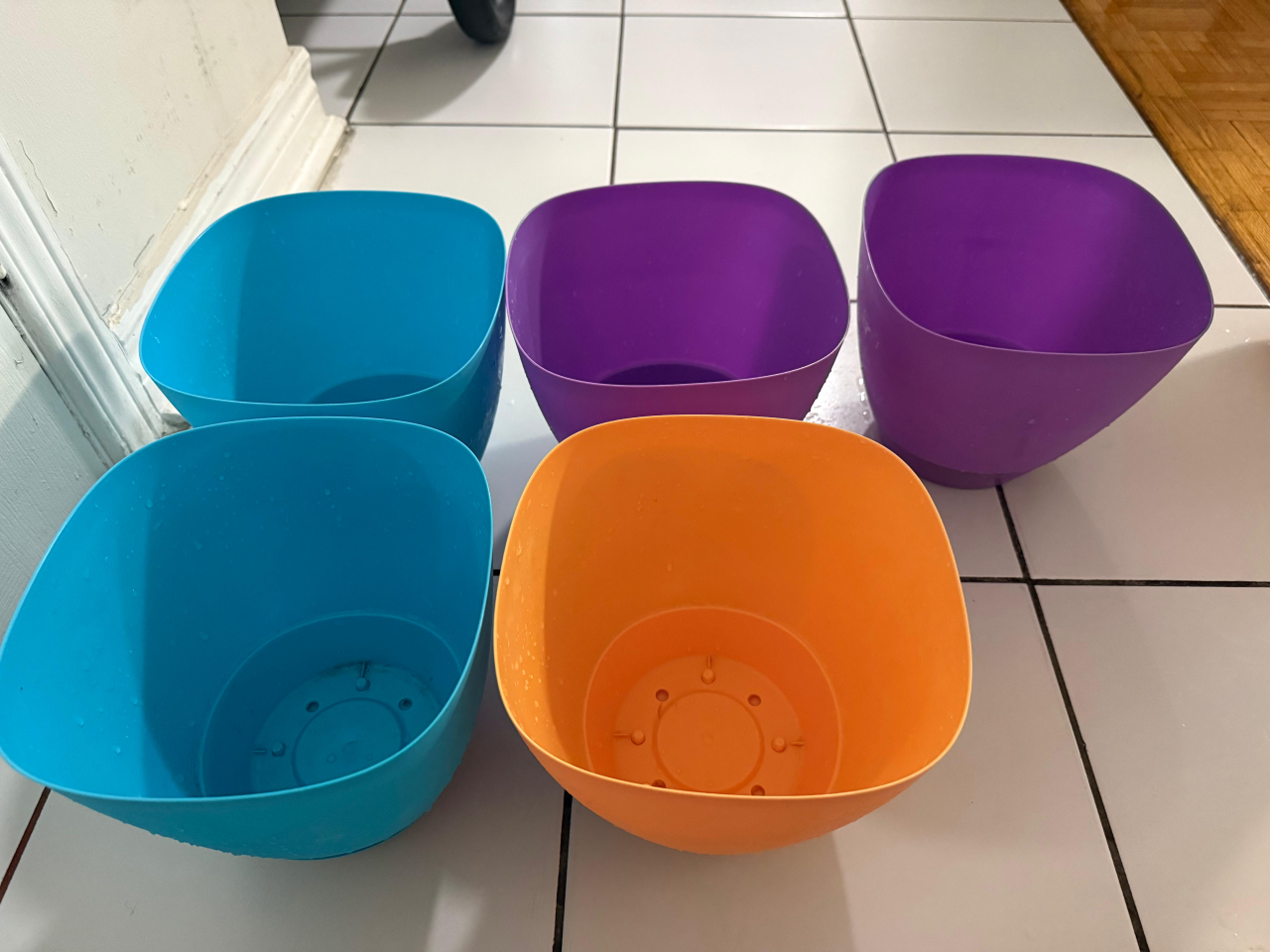 Colourful Square Planters