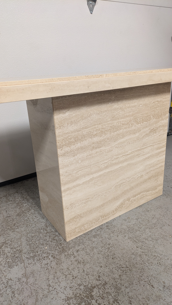 Travertine Stone Console Table - photo 3