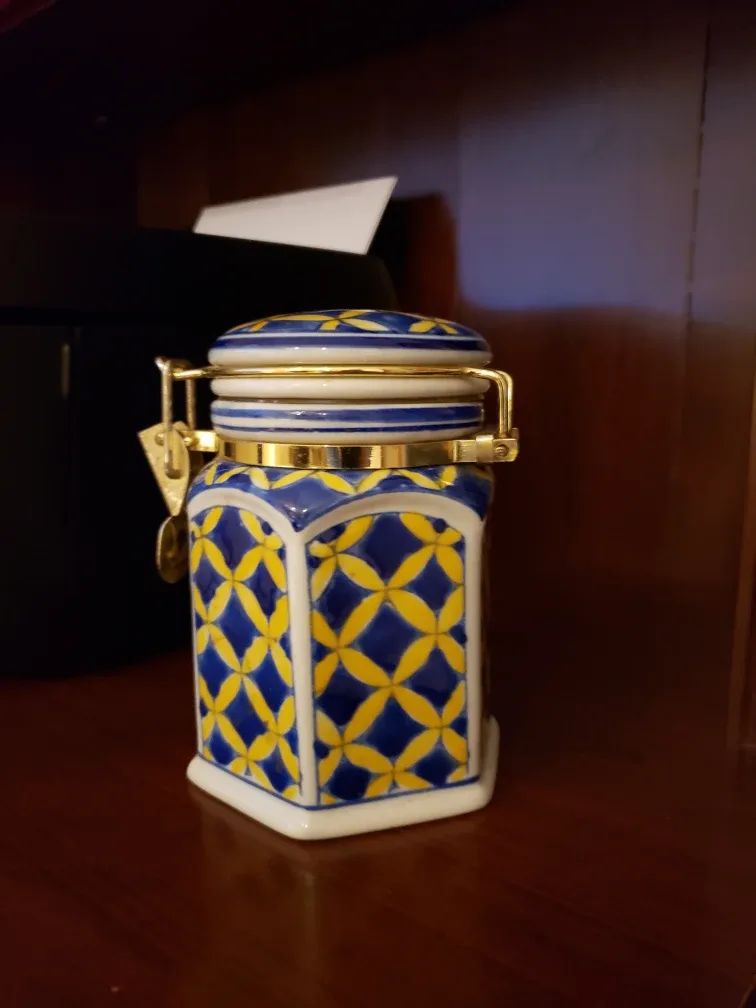 Decorative Ceramic Jar with Lid thumbnail