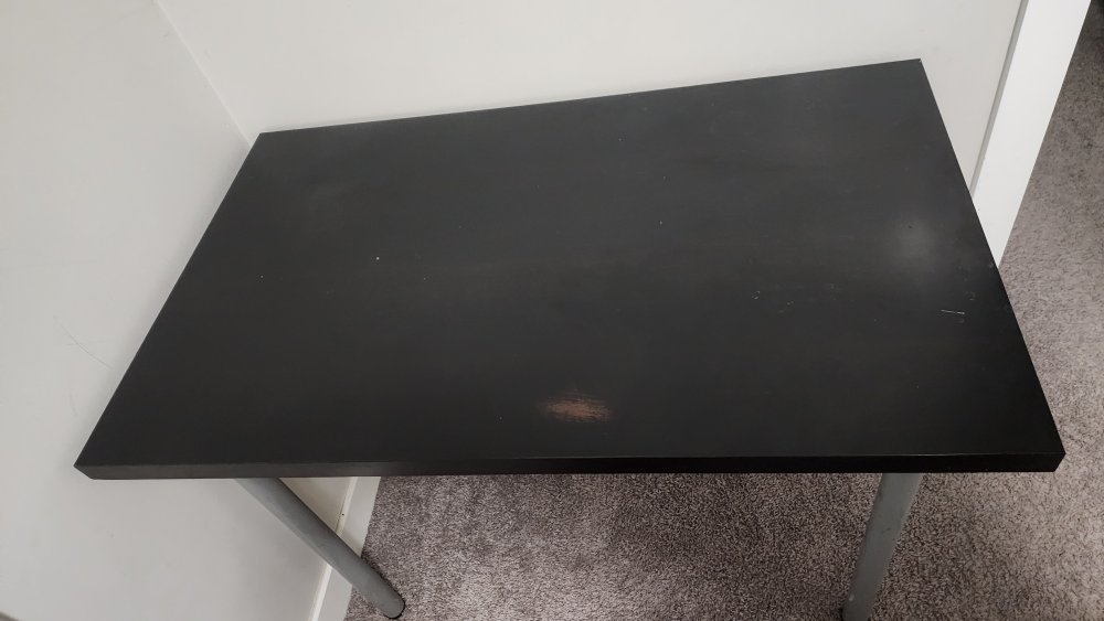 Black Desk with Silver Legs - photo 3