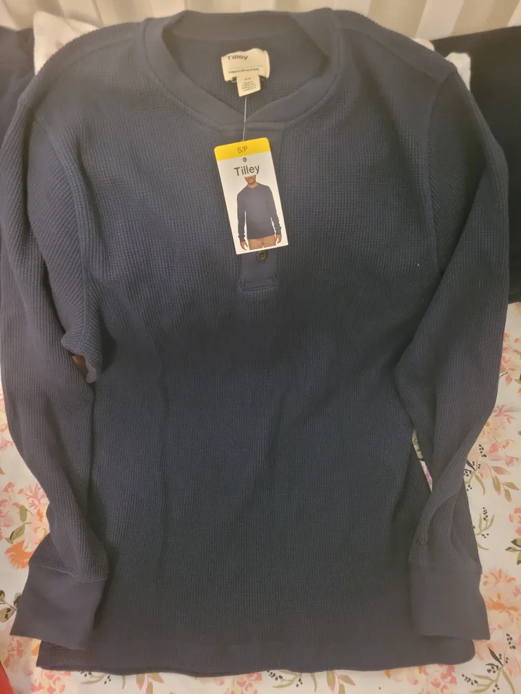 New Tilley Henley Shirt - Navy image indicator(3)