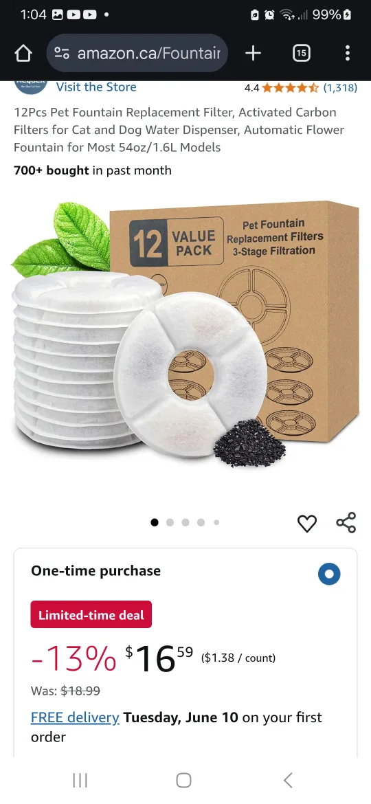🥕 NEW: Pet Fountain Replacement Filters 🥕 image indicator(2)