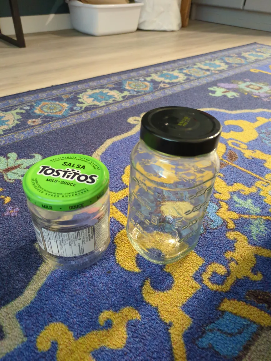 #FREECYCLE Empty Glass Jars with Lids thumbnail